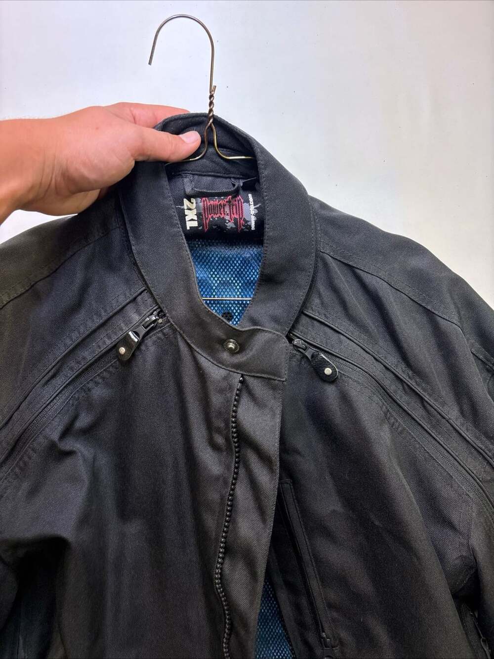 Power Trip Motorcycle Jacket Size 2XL Black Riding Gear
